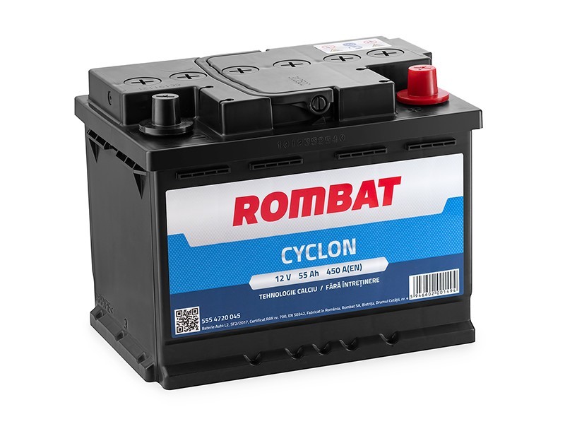 Baterie auto ROMBAT CYCLON 55 AH 450A