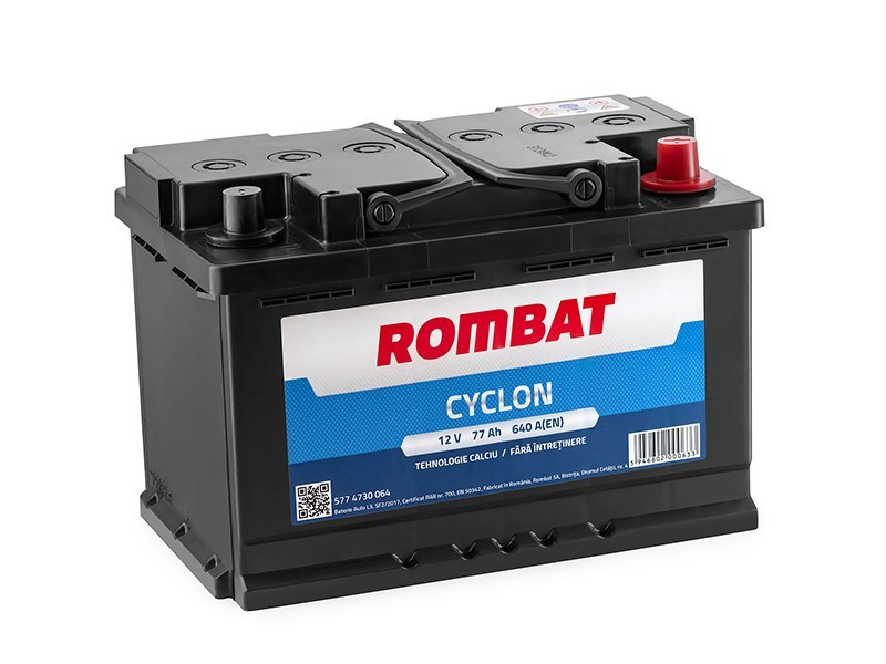 Baterie auto ROMBAT CYCLON 77 AH 640A