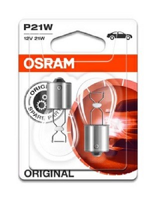 Set 2 becuri P21W 21W 12V ORIGINAL BLISTER OSRAM